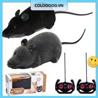 [Cologoog.vn] Đồ chơi chuột điều khiển từ xa Pin Đồ chơi chuột mèo Chơi tương tác cho thú cưng