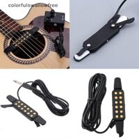 Colourswallowfree Clip-on Pickup Acoustic Guitar Bass Pickup Audio12 Lỗ Đầu Chuyển Đổi Khuếch Đại ABC