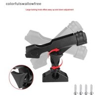 Colourswallowfree Có Thể Điều Chỉnh Cần Câu Cá Thuyền Giá Đỡ Xoay 360 Độ Kayak Cần Câu Giá Đỡ Gắn ABC