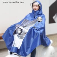Colourswallowfree Unisex Ngoài Trời Xe Máy Mưa Áo Khoác Áo Khoác Có Thể Tháo Rời Mũ Vành Chống Thấm Nước Ebike / Xe Tay Ga Áo Mưa Mũi ABC