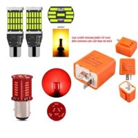 Com bo :1 Hậu led nháy audi + 1 Cục chớp xi nhan  + 4 bóng Xi nhan led T14. Hazad nháy 4 bóng. Có các màu khác nhau.