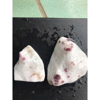 com bo 2 Đá spinel mầu tím hồng công sinh tự nhiên thả bể cá , trưng bầy phong thủy