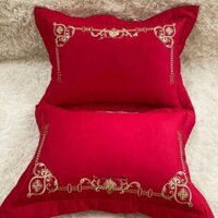 Com bo 2 gối ngủ kèm ruột 50 x 70cm vải lụa mềm mượt mát