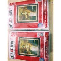 com bo 2 tranh thêu chữ thập Cô gái ôm bình