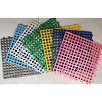 com bo 20 Miếng Thảm Nhựa Ghép Trải Sàn, Tấm nhựa lót sàn trống chơn trượt cho nhà tắm sân vườn bể bơi