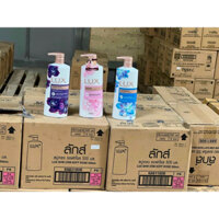 com bo 2chai Sữa Tắm LUX hương hoa phong Lan Màu Tím +Màu Hồng Thái Lan (450ml)