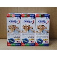 [Com Bo] 3 hộp Omega Alaska 3 bổ sung Vitamin, giúp bổ mắt tăng cường sức khỏe