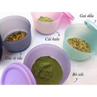 COM BO 5 HỘP BẢO QUẢN ĐỒ ĂN DẶM CHO BÉ  TUPPERWARE