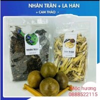 Com bo 5 quả la hán,100 cam thảo,500g nhân trần