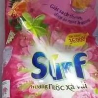 Com bo 6kg bột giặt surf hương xuân và chăn ga 5 món (ngang 1m6, rộng 2m)