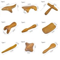 com bo 9 bộ dụng cụ day ấn huyệt cơ thể bằng gỗ thơm kiểu thái nhiều mẫu giá xưởng