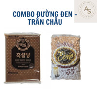 COM BO ĐƯỜNG ĐEN HÀN QUỐC VA TRÂN CHÂU  ĐEN THÁI