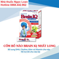 Cốm bổ não Brain IQ Nhất Long hộp 20 gói - Bổ sung DHA, Choline, Kẽm và vitamin tốt cho não bộ trẻ