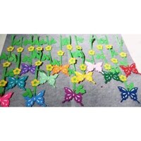 Com bo sản phẩm rèm dạ nỉ, bảng bé ngoan