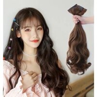 com bo set 3 phím kẹp phồng chân tóc và nối dài tóc tại nhà, tặng kèm dưỡng,và lược chuyên dụng