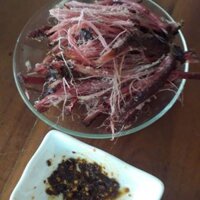 Com bo  thịt lợn gác bếp+ chẳm chéo