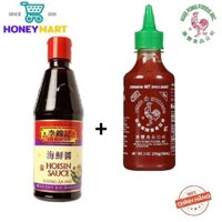 Com Bo Tương Đen Ăn Phở Chai 567gr,Và Tương Ớt Sriracha Huy Fong foods Chai 266ml ~ 255gr HONEYMART