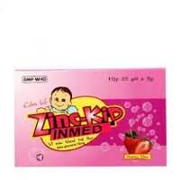 Cốm bổ Zinc-Kid 70mg Nam Hà hương dâu bổ sung kẽm cho trẻ em (25 gói)