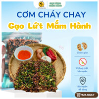 Cơm cháy gạo lứt mắm hành - [ 500Gr ] - Cơm Cháy Quê Tôi - Cơm cháy thuần chay 100%