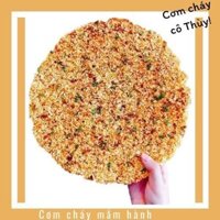 Cơm cháy nguyên bản mắm hành CÔ THÙY giòn rụm ít vụn full topping big size 30 cm 0.5KG/1KG chất lượng cao