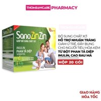 Cốm giảm táo bón Sano ZinZin Sanofia France - Bổ sung chất xơ, nhuận tràng ở trẻ và người lớn Hộp 20 gói