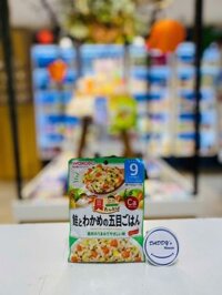 Cơm kiểu Nhật với cá hồi & rong biển Wakame Wakodo 9th - NK (80g)