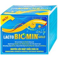 Cốm Lacto Biomin Gold hỗ trợ cải thiện hệ vi khuẩn đường ruột (20 gói)