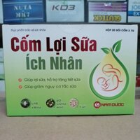 CỐM LỢI SỮA ÍCH NHÂN Nam Dược hộp 20 gói hỗ trợ tăng tiết sữa, giảm nguy cơ tắc tia sữa. tp giống Ích Mẫu Lợi Nhi