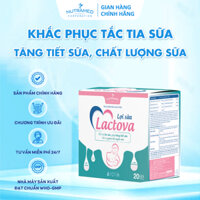 Cốm lợi sữa Lactova giảm tắc tuyến sữa, tăng tiết sữa và chất lượng sữa (Hộp 20 gói)