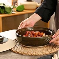 Cơm Niêu Đất Kiểu Cũ Hầm Đựng Gas Gia Dụng Chịu Nhiệt Độ Cao Và Khô Không Nứt Nồi Hầm Gốm Sứ Nồi Đất Nhỏ