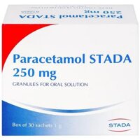 Cốm Paracetamol Stada 250mg điều trị các cơn đau do cảm cúm, nhức đầu, đau họng (30 gói x 1g)