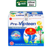 Cốm Pre - Vipteen 2 & 3 hỗ trợ bổ sung calci và các dưỡng chất thiết yếu (20 gói x 2g)