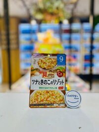 Cơm Risotto với cá ngừ & nấm ninh nước dùng gà Wakodo 9th (80g)