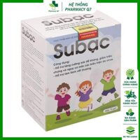 CỐM SU BẠC - CỐM SUBAC HỖ TRỢ TĂNG SỨC ĐỀ KHÁNG CHO TRẺ, BỔ SUNG LYSINE, VITAMIN C