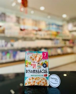 Cơm thập cẩm Nhật Bản cá ngừ và rau Wakodo (7 tháng)