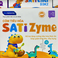 Cốm tiêu hoá SatiZyme - Hỗ trợ tăng cường tiêu hóa, bổ sung các enzyme tiêu hóa cho cơ thể (Hộp 20 gói)
