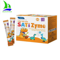 Cốm tiêu hóa SatiZyme Meracine - Hỗ trợ giảm khó tiêu, đầy bụng H20 gói