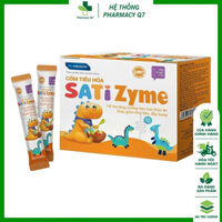 Cốm tiêu hoá SatiZyme - Sati Zyme hỗ trợ tăng cường tiêu hóa, tăng cường hấp thu dưỡng chất (Hộp 20 gói x 3g)
