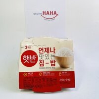 Cơm trắng Cơm ngũ cốc Cơm gạo lứt ăn liền hàn quốc CJ đủ loại 210g*3 (COMBO)