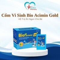 Cốm Vi Sinh Bio Acimin Gold Bổ Sung Vi Chất Vitamin Thiết Yếu Tiêu Hóa Khỏe Hỗ Trợ Trẻ Ăn Ngon Hộp 30 gói