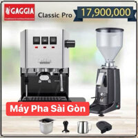 Comabo Máy Pha Cà Phê Gaggia Classic EVO Chính Hãng Made ITALY + LingDong 020 Full New 100%