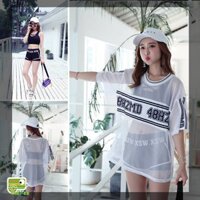 [comandos06] B220_BỘ ĐỒ BƠI BỘ BIKINI BỘ ĐỒ TẮM BIỂN 3 MẢNH CÓ ÁO REN TRẮNG KHOÁC NGOÀI HIT HOT [giá rẻ]