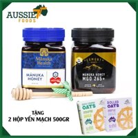 Combo 01 hộp mật ong MANUKA (New Zealand) - MGO 150+ (1KG) và Mật ong Manuka (New Zealand) - MGO 265+ (1KG)