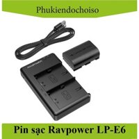 Combo 01 pin +01 sạc Ravpower LP-E6N(RP-BC003)