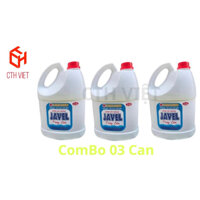 [Combo 01 Thùg = 03 Can] Nước Tẩy Trắng Javel CHUYÊN DỤNG - Khử Mùi, Diệt Khuẩn, Tẩy Sạch Vết Bẩn (4L) CAN LỚN TIẾT KIỆM