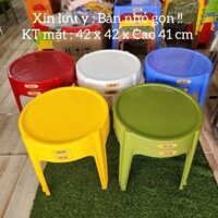 Combo 02 bàn trà chanh nhựa tròn size nhỏ - Song Long