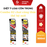 [Combo 02 Chai] Bình Xịt Muỗi Các Loại Côn Trùng 500ml ARS PRO.X MANH KHÔNG MÙI Tiện Lợi