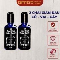 Combo 02 chai Cao xoa bóp thảo dược giảm đau Cổ-Vai-Gáy, Dầu xoa bóp gia truyền GIANGS 50ml