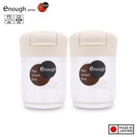 Combo 02 chai đựng gia vị muối, tiêu, ớt 68ml hàng nội địa Nhật Bản - Trắng