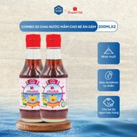 Combo 02 chai nước mắm cho bé ăn dặm Lê Gia chai thủy tinh 200ml